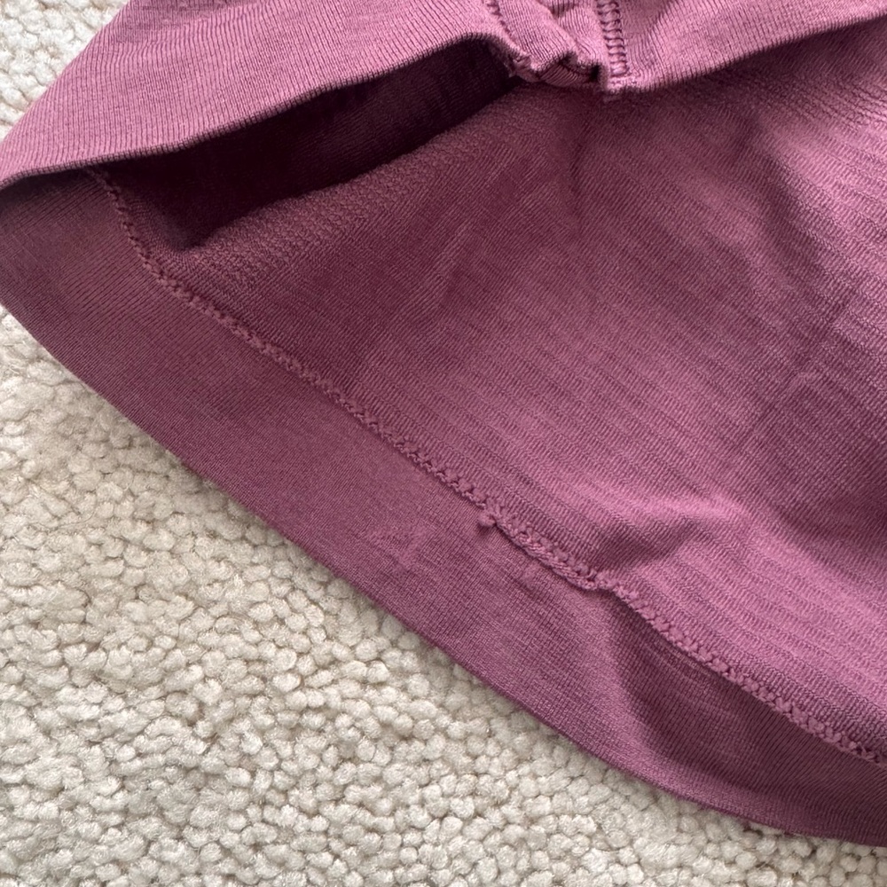 Lululemon Mauve Ruched Front Long Sleeve Shirt - Picture 3 of 3